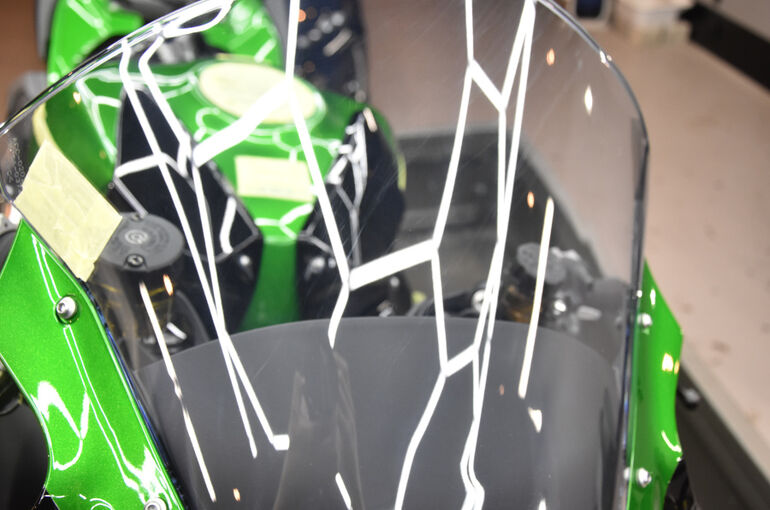 カワサキ・H2SESXのガラスコーティング8