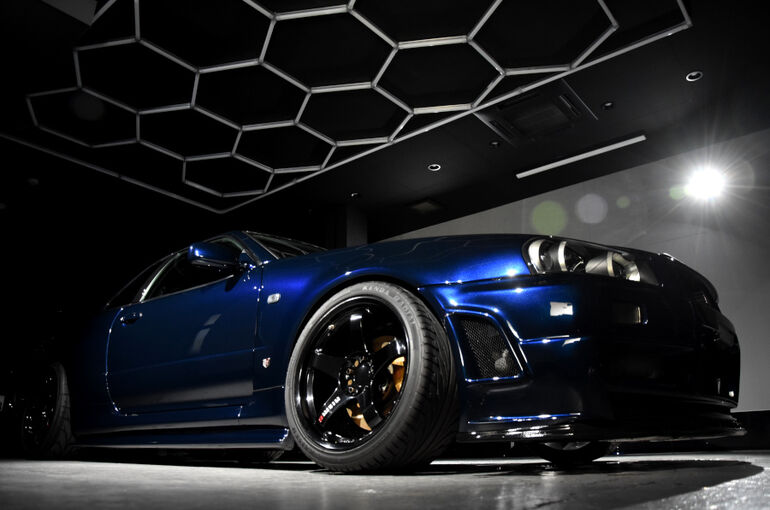 日産・スカイラインGT-Rのガラスコーティング施工事例6